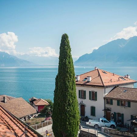 Auberge De Rivaz Bagian luar foto