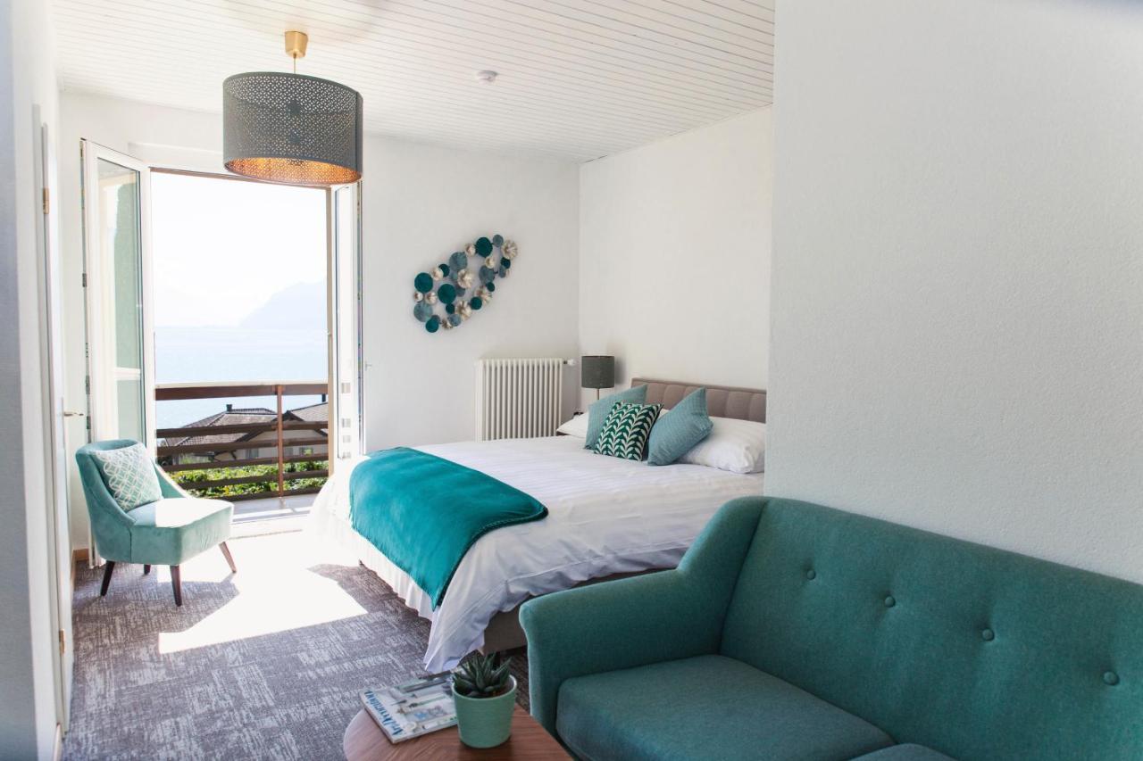 Auberge De Rivaz Bagian luar foto