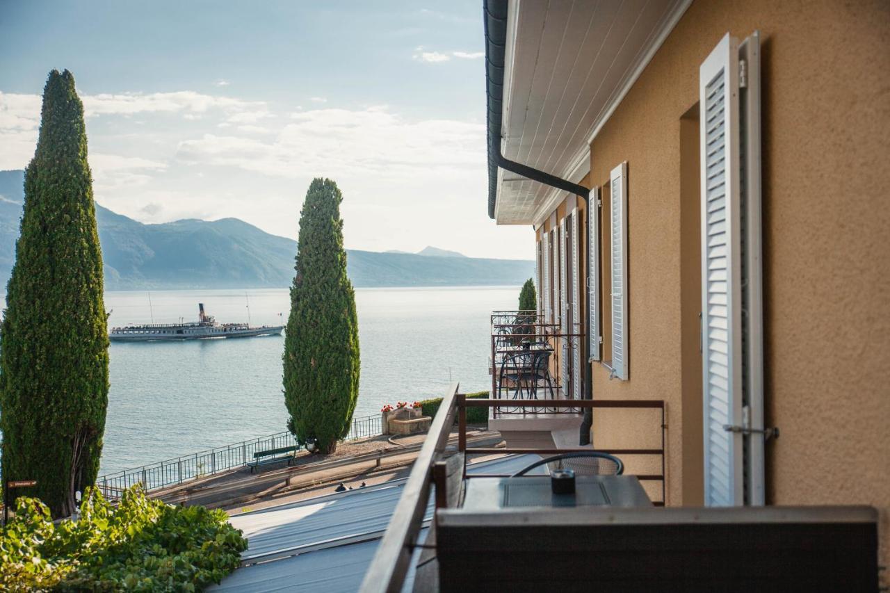 Auberge De Rivaz Bagian luar foto